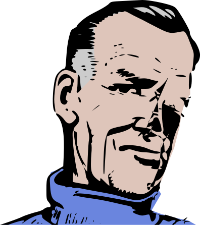Man in turtleneck clipart