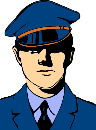 Man in uniform clipart