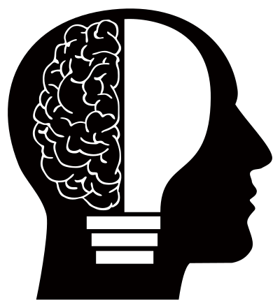 Man Light Bulb Brain clipart