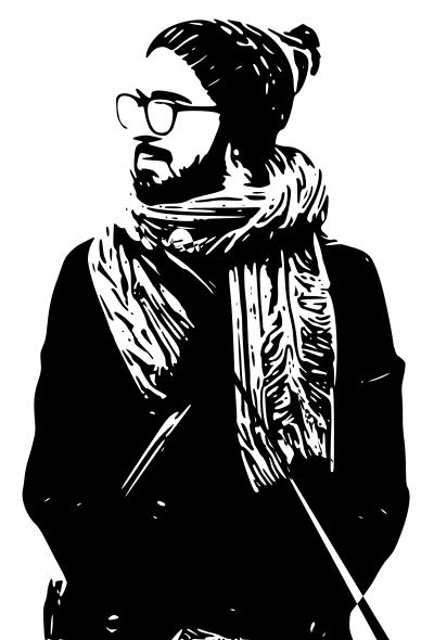 Man Muffler clipart