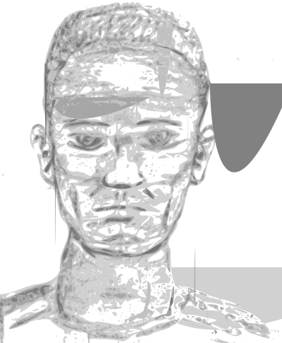 Man Portrait Sketch 01 clipart