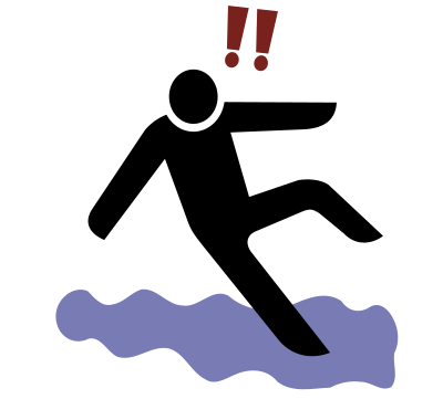 Man Slipping clipart