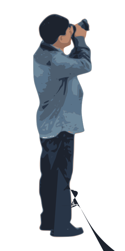 Man taking photos clipart