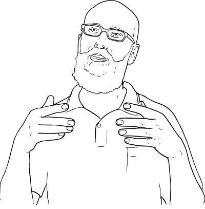 Man talking clipart