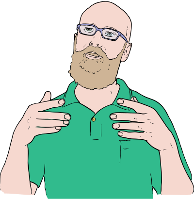 Man Talking - Colour Remix clipart