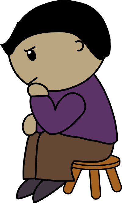 Man thinking clipart
