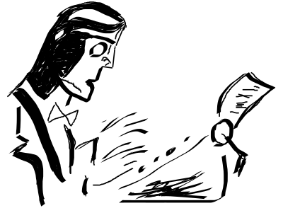 Man Typing Colored In Darker clipart