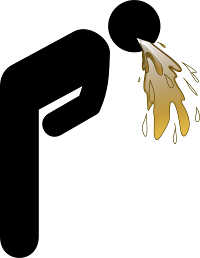 Man vomiting icon clipart