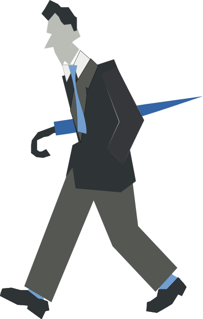 Man walking clipart