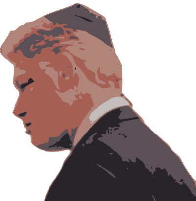 Man Wearing a Kippah clipart
