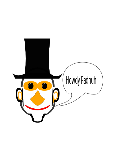 Man wearing top hat clipart