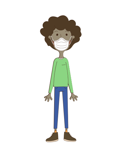 Man with a Face Mask clipart
