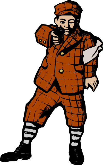 Man with a Gun - Colour Remix clipart
