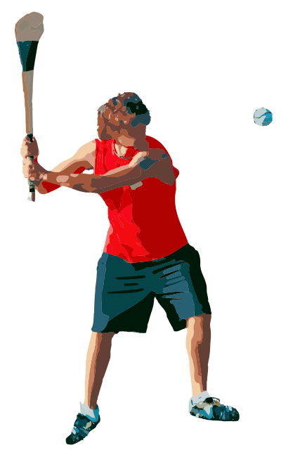 Man with a Hurley clipart