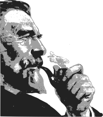Man with a Pipe clipart