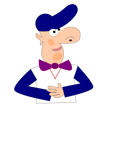 Man with hat clipart