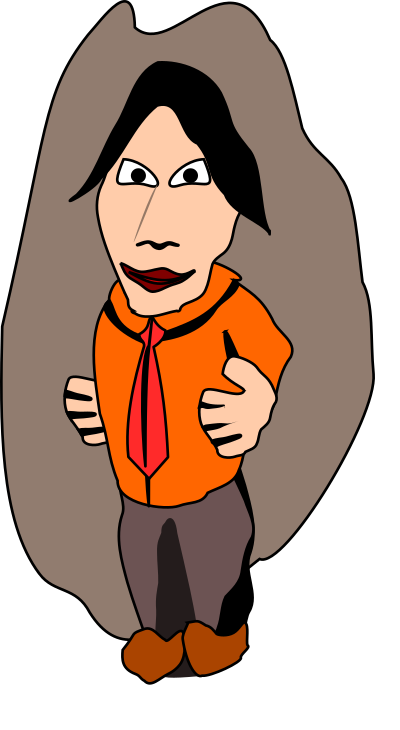 Man with necktie clipart