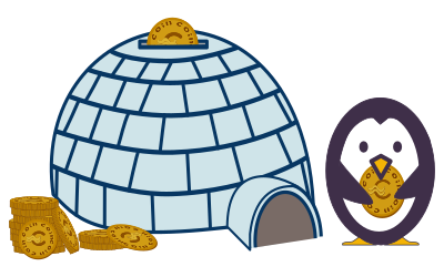 Manchot bon père de famille clipart