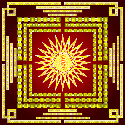 Mandala for 2015 clipart