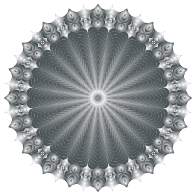 Mandala Line Art Design Duochrome clipart