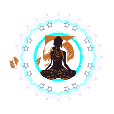 Mandala Meditating Woman clipart