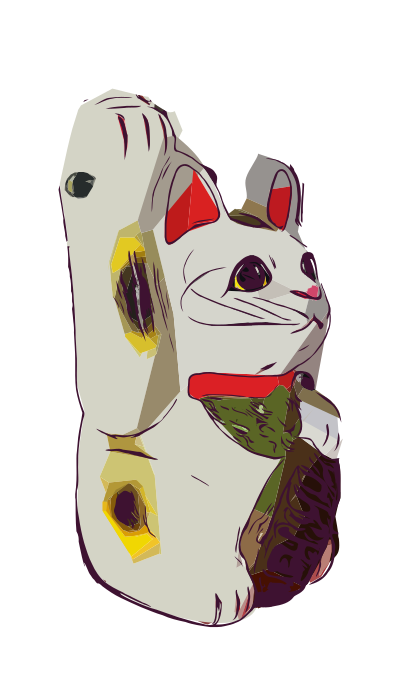 Manekineko - Side clipart