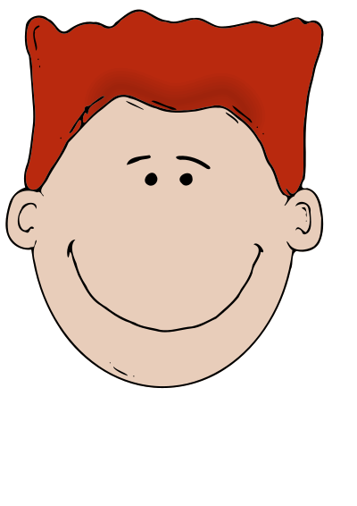Manface7 colour shading clipart