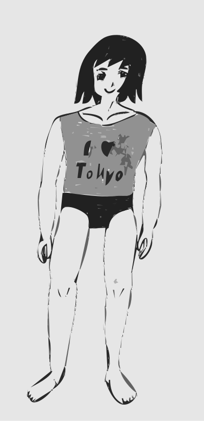 Manga Boy Body clipart