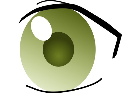 Manga Eye (left) clipart