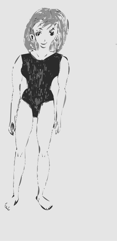 Manga Girl Body clipart