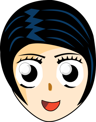 Manga girl dirk struve 01 clipart