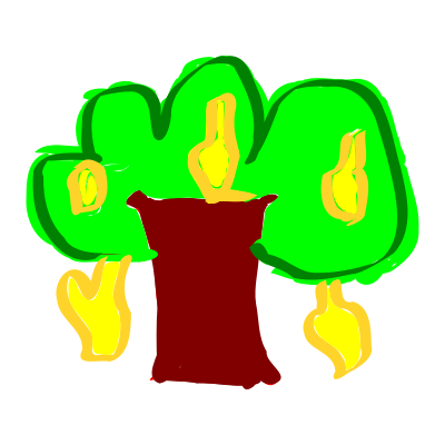 Mango Tree Cartoony clipart