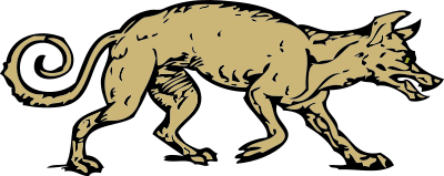 Mangy dog clipart