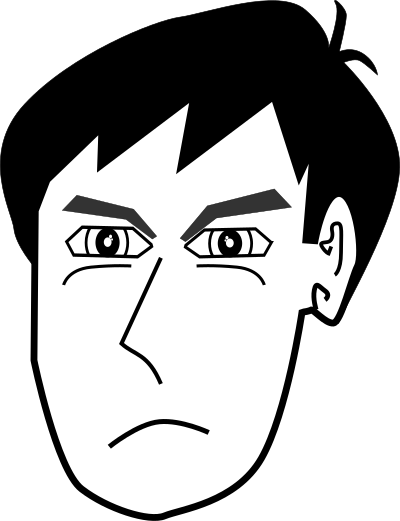 Man,Head,Toon clipart