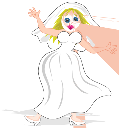 Manic Bride clipart