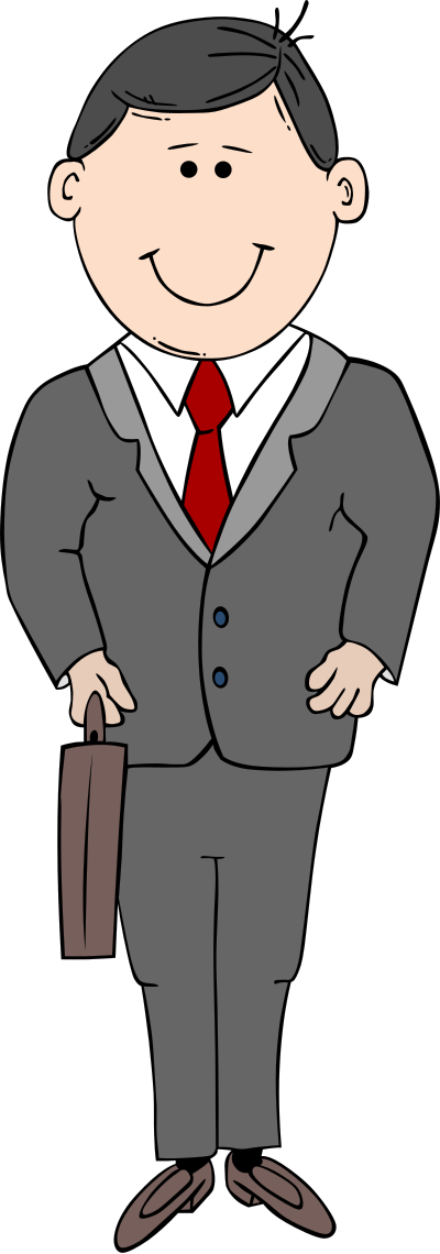 Maninblacksuit clipart