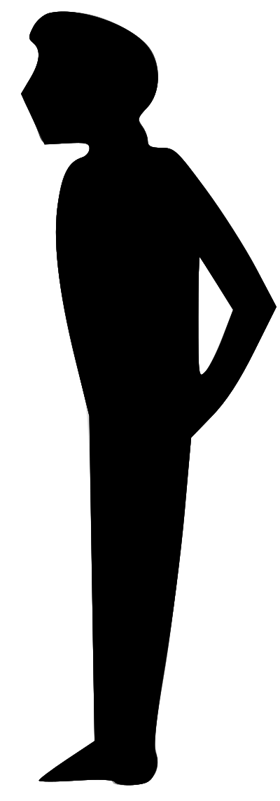Man's silhouette clipart