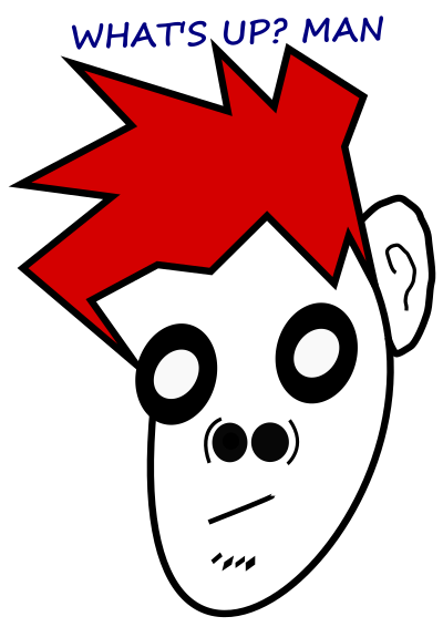 Man,what's up man clipart