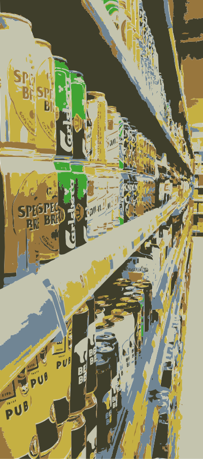 Many beers to choose from clipart