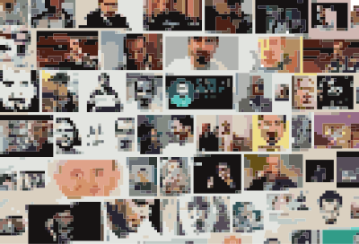 Many faces of bassel (pixelize128) clipart