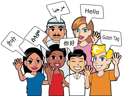 Many Languages of the World clipart