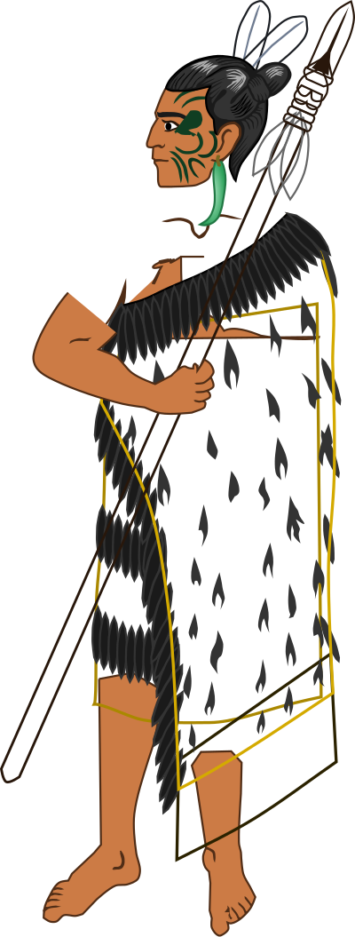 Maori warrior clipart