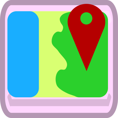 Map Button clipart