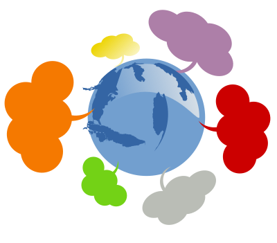 Mapa de redes clipart