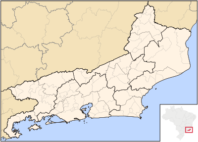 Mapa do Rio de Janeiro clipart