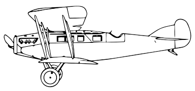 Martinsyde A Mark II biplane clipart
