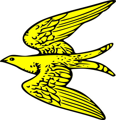 Martlet volant clipart