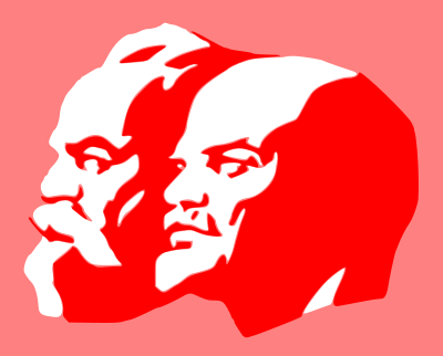 Marx and Lenin clipart