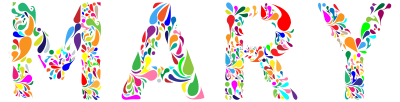 Mary Typography clipart