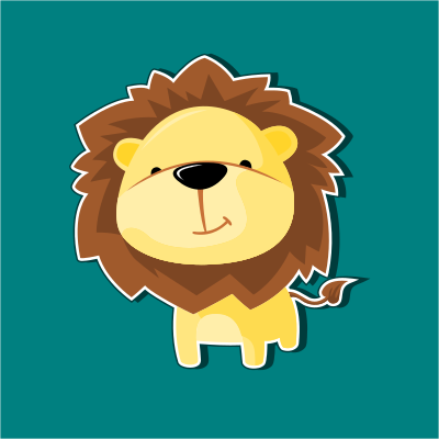 Mascot lion clipart